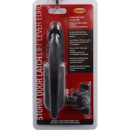 Larson Larson Euro Zinc-Plated Black Zinc Lift Lever Latch 1 pk CH4010501